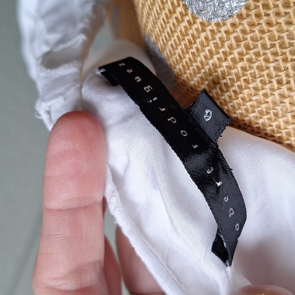 Robert Rodriguez Puffed Short Sleeve White Babydoll Cotton Dress Size 6 - Picture 7 of 12